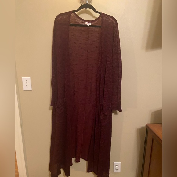LuLaRoe Sweaters - LuLaRoe below the knee Cardigan XL